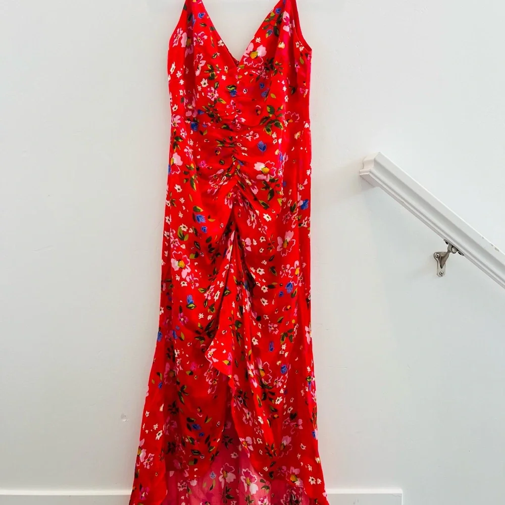 Sau lee floral Red High Low Dress revolve - Picture 4 of 9